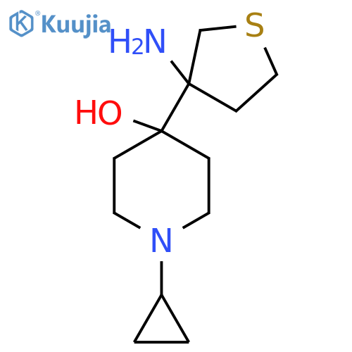 4-(3-aminothiolan-3-yl)-1-cyclopropylpiperidin-4-ol structure