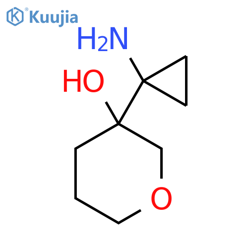 3-(1-aminocyclopropyl)oxan-3-ol structure