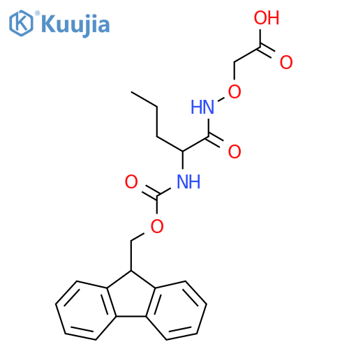 2-{2-({(9H-fluoren-9-yl)methoxycarbonyl}amino)pentanamidooxy}acetic acid structure