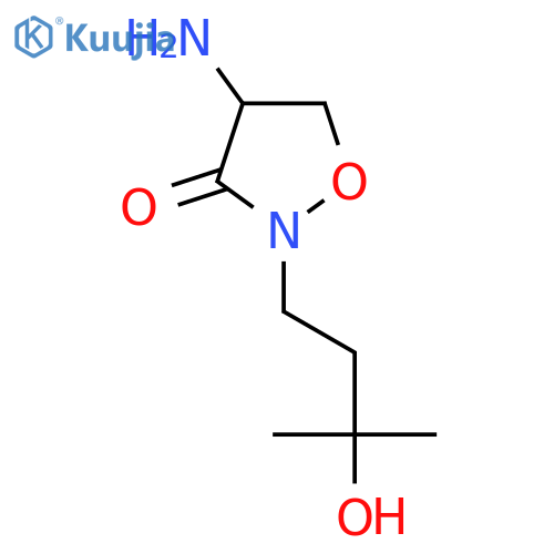 4-amino-2-(3-hydroxy-3-methylbutyl)-1,2-oxazolidin-3-one structure