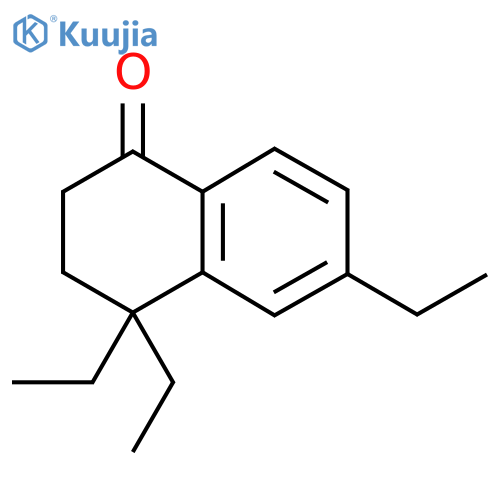 4,4,6-triethyl-1,2,3,4-tetrahydronaphthalen-1-one structure