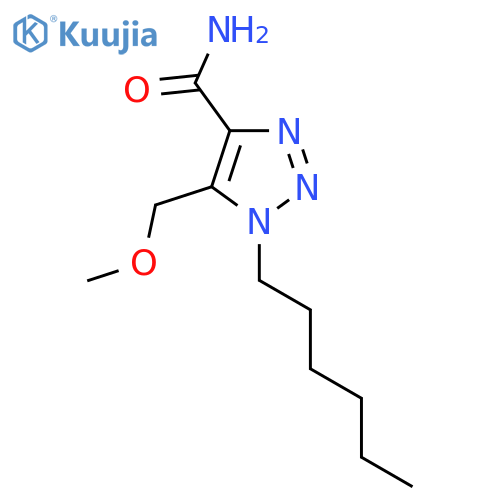 1-hexyl-5-(methoxymethyl)-1H-1,2,3-triazole-4-carboxamide structure