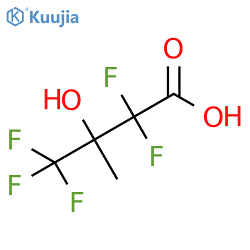 2,2,4,4,4-pentafluoro-3-hydroxy-3-methylbutanoic acid structure