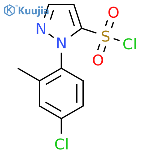 1-(4-chloro-2-methylphenyl)-1H-pyrazole-5-sulfonyl chloride structure
