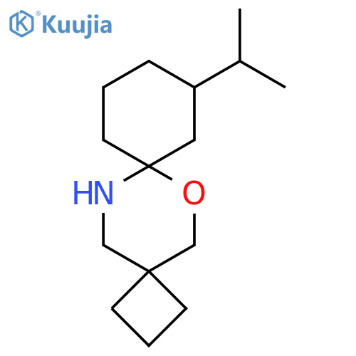 9-(propan-2-yl)-6-oxa-13-azadispiro3.2.5^{7}.2^{4}tetradecane structure