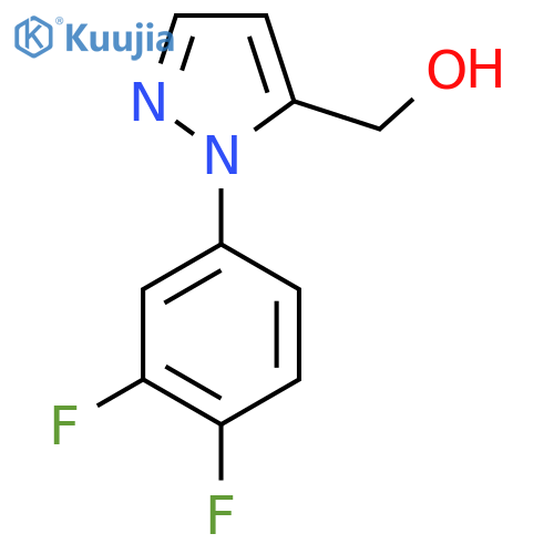 1-(3,4-difluorophenyl)-1H-pyrazol-5-ylmethanol structure