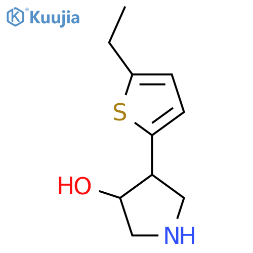 4-(5-Ethylthiophen-2-yl)pyrrolidin-3-ol structure