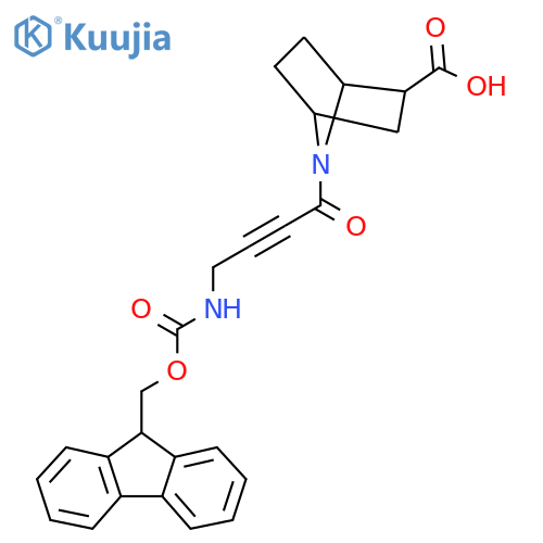 7-4-({(9H-fluoren-9-yl)methoxycarbonyl}amino)but-2-ynoyl-7-azabicyclo2.2.1heptane-2-carboxylic acid structure
