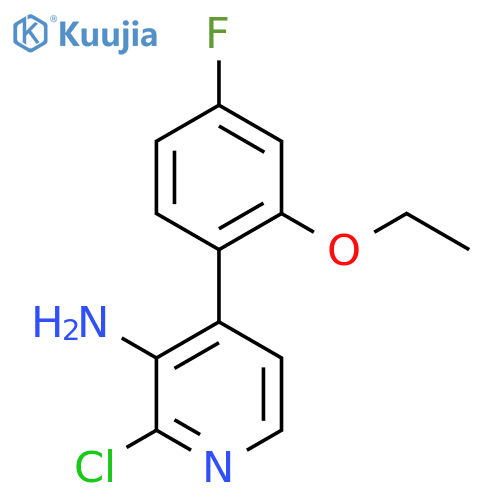 2-chloro-4-(2-ethoxy-4-fluorophenyl)pyridin-3-amine structure