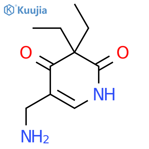 5-(aminomethyl)-3,3-diethyl-1,2,3,4-tetrahydropyridine-2,4-dione structure