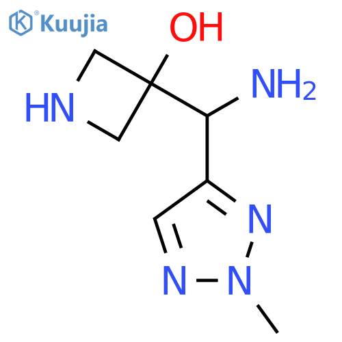 3-amino(2-methyl-2H-1,2,3-triazol-4-yl)methylazetidin-3-ol structure