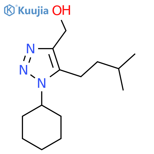 1-cyclohexyl-5-(3-methylbutyl)-1H-1,2,3-triazol-4-ylmethanol structure