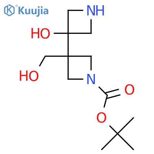 tert-butyl 3-(3-hydroxyazetidin-3-yl)-3-(hydroxymethyl)azetidine-1-carboxylate structure