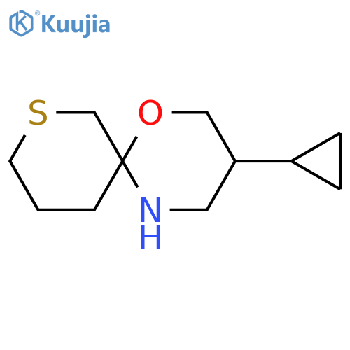 3-cyclopropyl-1-oxa-8-thia-5-azaspiro5.5undecane structure