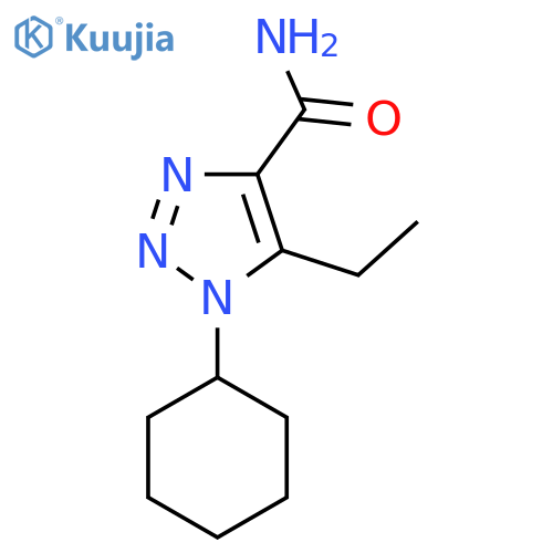 1-cyclohexyl-5-ethyl-1H-1,2,3-triazole-4-carboxamide structure