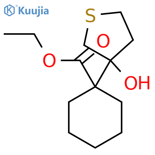 ethyl 1-(3-hydroxythiolan-3-yl)cyclohexane-1-carboxylate structure