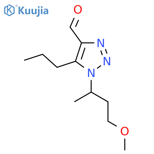 1-(4-methoxybutan-2-yl)-5-propyl-1H-1,2,3-triazole-4-carbaldehyde structure