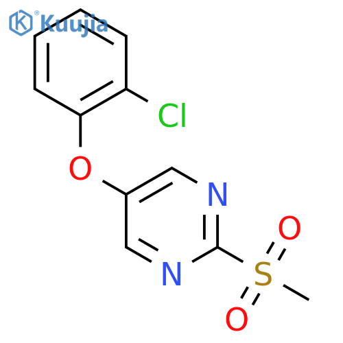 5-(2-Chlorophenoxy)-2-methanesulfonylpyrimidine structure