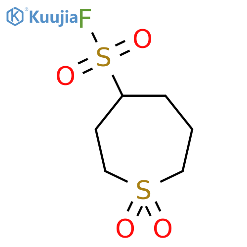 1,1-dioxo-1lambda6-thiepane-4-sulfonyl fluoride structure