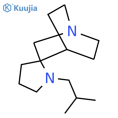 1'-(2-methylpropyl)-4-azaspirobicyclo2.2.2octane-2,2'-pyrrolidine structure