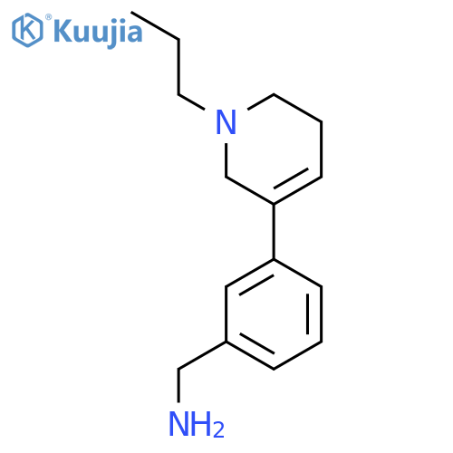 3-(1-propyl-1,2,5,6-tetrahydropyridin-3-yl)phenylmethanamine structure