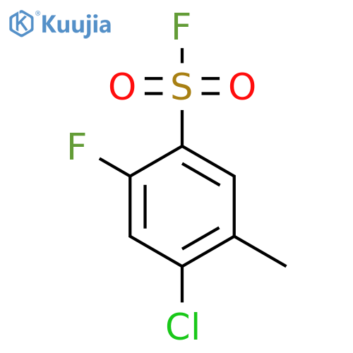 4-chloro-2-fluoro-5-methylbenzene-1-sulfonyl fluoride structure