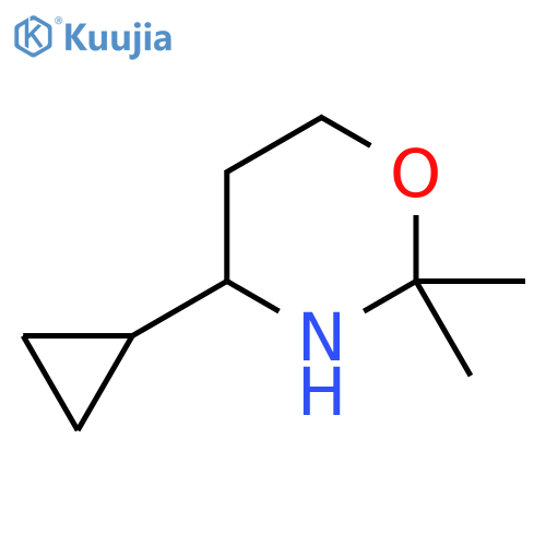 4-cyclopropyl-2,2-dimethyl-1,3-oxazinane structure