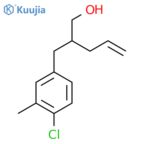 2-(4-chloro-3-methylphenyl)methylpent-4-en-1-ol structure