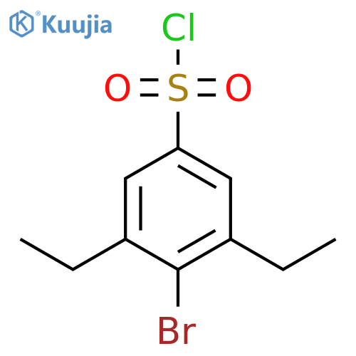 4-bromo-3,5-diethylbenzene-1-sulfonyl chloride structure