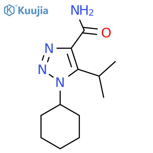 1-cyclohexyl-5-(propan-2-yl)-1H-1,2,3-triazole-4-carboxamide structure