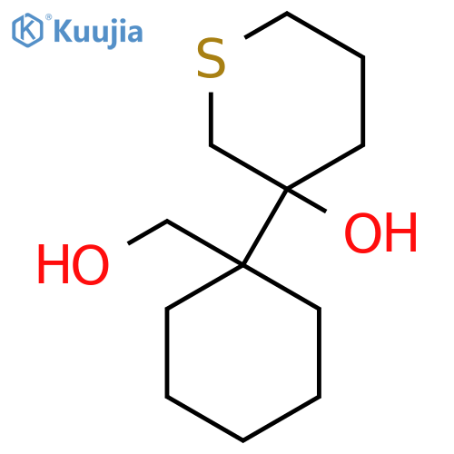 3-1-(hydroxymethyl)cyclohexylthian-3-ol structure