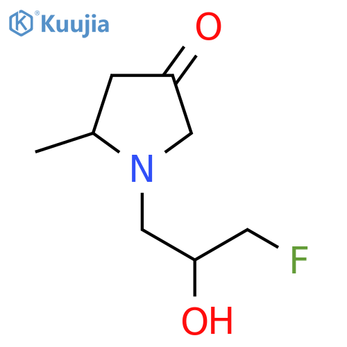 1-(3-fluoro-2-hydroxypropyl)-5-methylpyrrolidin-3-one structure