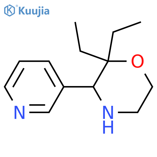 2,2-diethyl-3-(pyridin-3-yl)morpholine structure