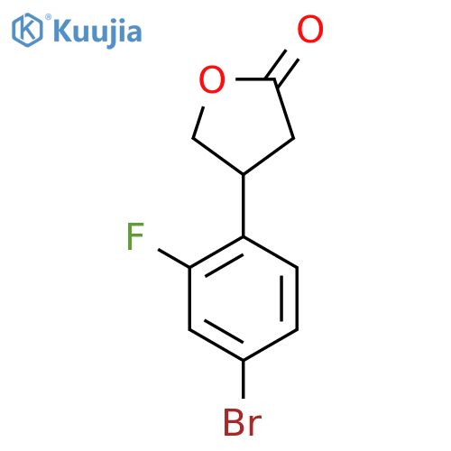 4-(4-bromo-2-fluorophenyl)oxolan-2-one structure