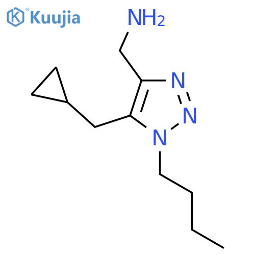 1-butyl-5-(cyclopropylmethyl)-1H-1,2,3-triazol-4-ylmethanamine structure