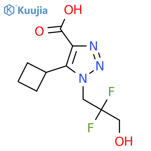 5-cyclobutyl-1-(2,2-difluoro-3-hydroxypropyl)-1H-1,2,3-triazole-4-carboxylic acid structure
