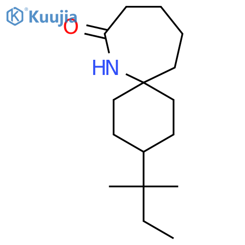 3-(2-methylbutan-2-yl)-7-azaspiro5.6dodecan-8-one structure
