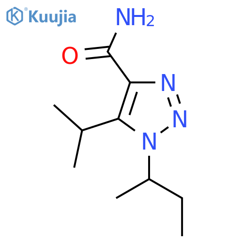 1-(butan-2-yl)-5-(propan-2-yl)-1H-1,2,3-triazole-4-carboxamide structure