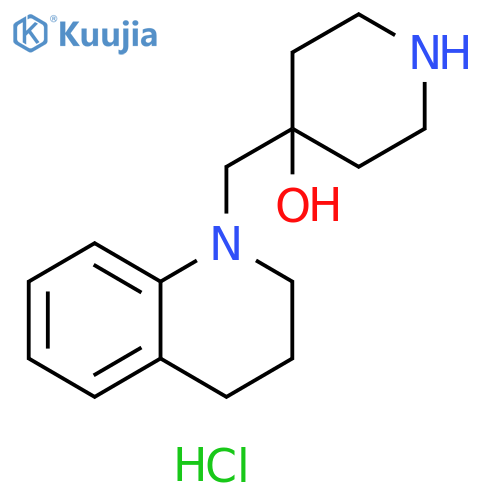 4-(3,4-dihydroquinolin-1(2H)-ylmethyl)piperidin-4-ol dihydrochloride structure