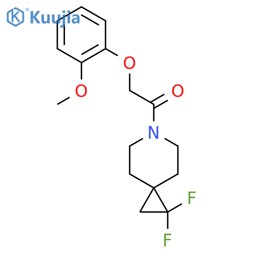 1-{1,1-difluoro-6-azaspiro2.5octan-6-yl}-2-(2-methoxyphenoxy)ethan-1-one structure