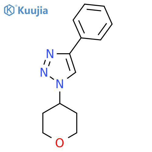 1-(oxan-4-yl)-4-phenyl-1H-1,2,3-triazole structure