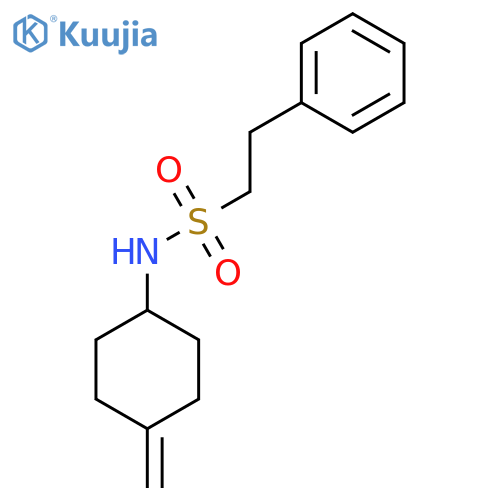 N-(4-methylidenecyclohexyl)-2-phenylethane-1-sulfonamide structure