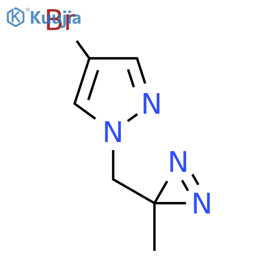 4-bromo-1-(3-methyl-3H-diazirin-3-yl)methyl-1H-pyrazole structure