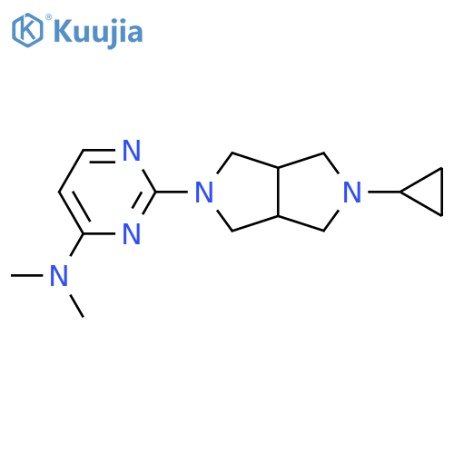 2-{5-cyclopropyl-octahydropyrrolo3,4-cpyrrol-2-yl}-N,N-dimethylpyrimidin-4-amine structure