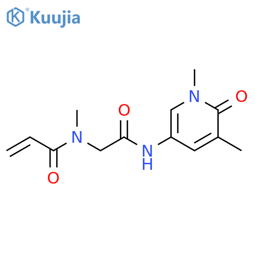 N-[2-[(1,6-Dihydro-1,5-dimethyl-6-oxo-3-pyridinyl)amino]-2-oxoethyl]-N-methyl-2-propenamide structure