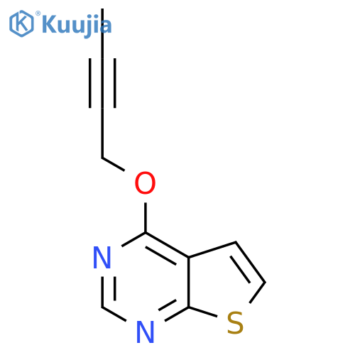 4-(But-2-yn-1-yloxy)thieno[2,3-d]pyrimidine structure