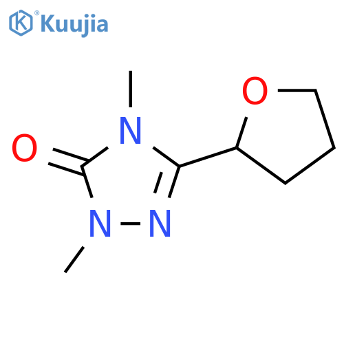 1,4-dimethyl-3-(oxolan-2-yl)-4,5-dihydro-1H-1,2,4-triazol-5-one structure
