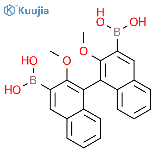 (S)-2,2'-Dimethoxy-1,1'-binaphthalene-3,3'-diboronic acid structure