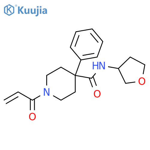 1-(1-Oxo-2-propen-1-yl)-4-phenyl-N-(tetrahydro-3-furanyl)-4-piperidinecarboxamide structure