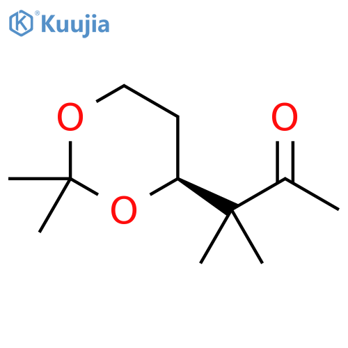 2-Butanone, 3-[(4S)-2,2-dimethyl-1,3-dioxan-4-yl]-3-methyl- structure